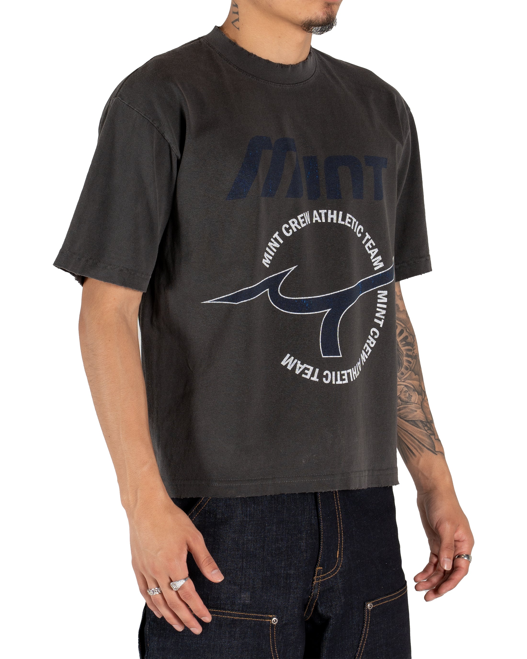 Mint Crew Athletics Vintage Grey Tee