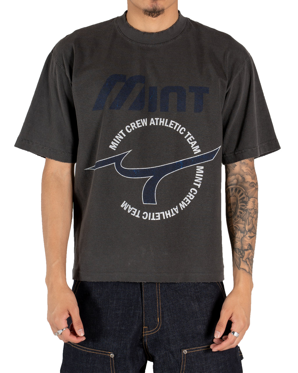 Mint Crew Athletics Vintage Grey Tee