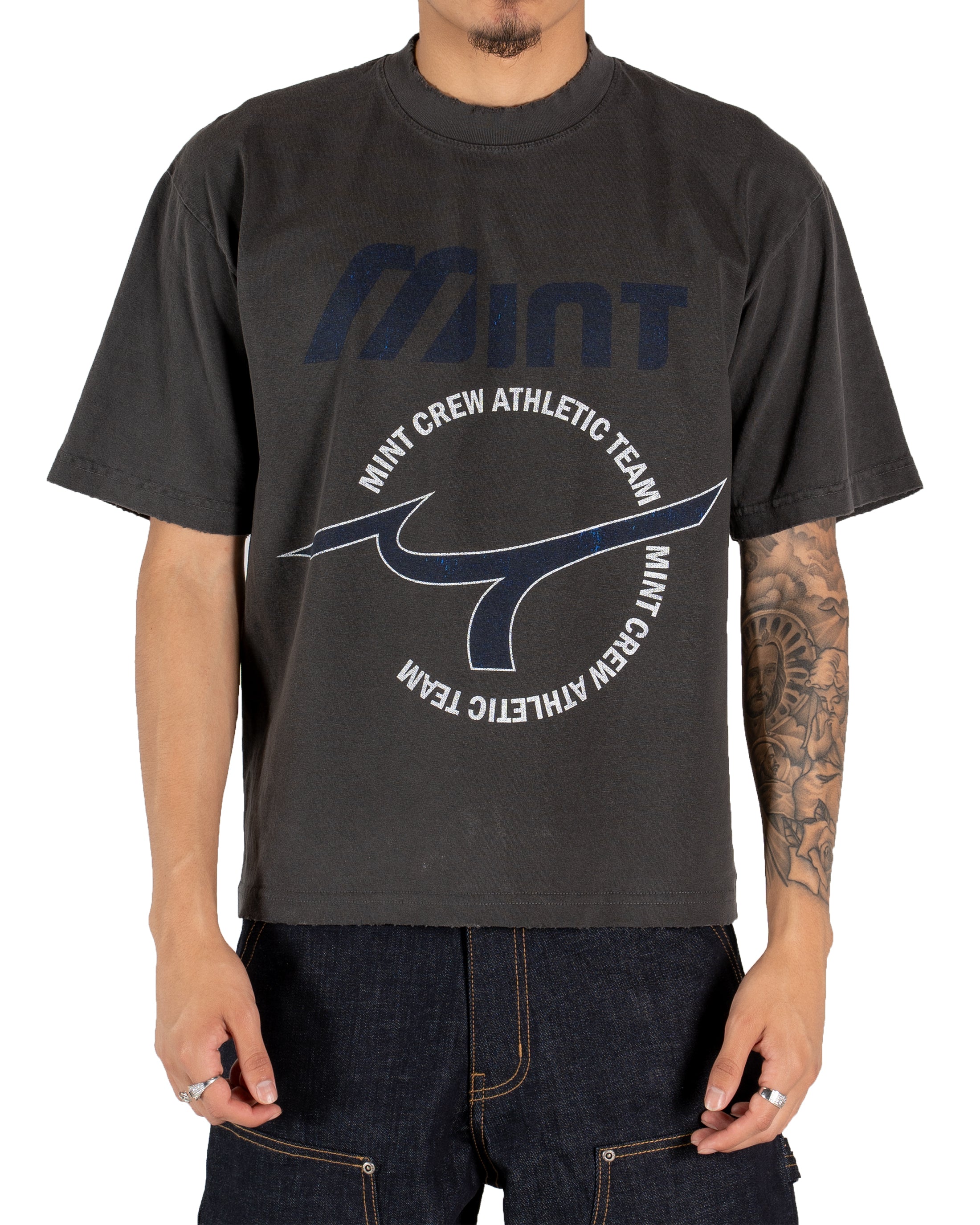 Mint Crew Athletics Vintage Grey Tee