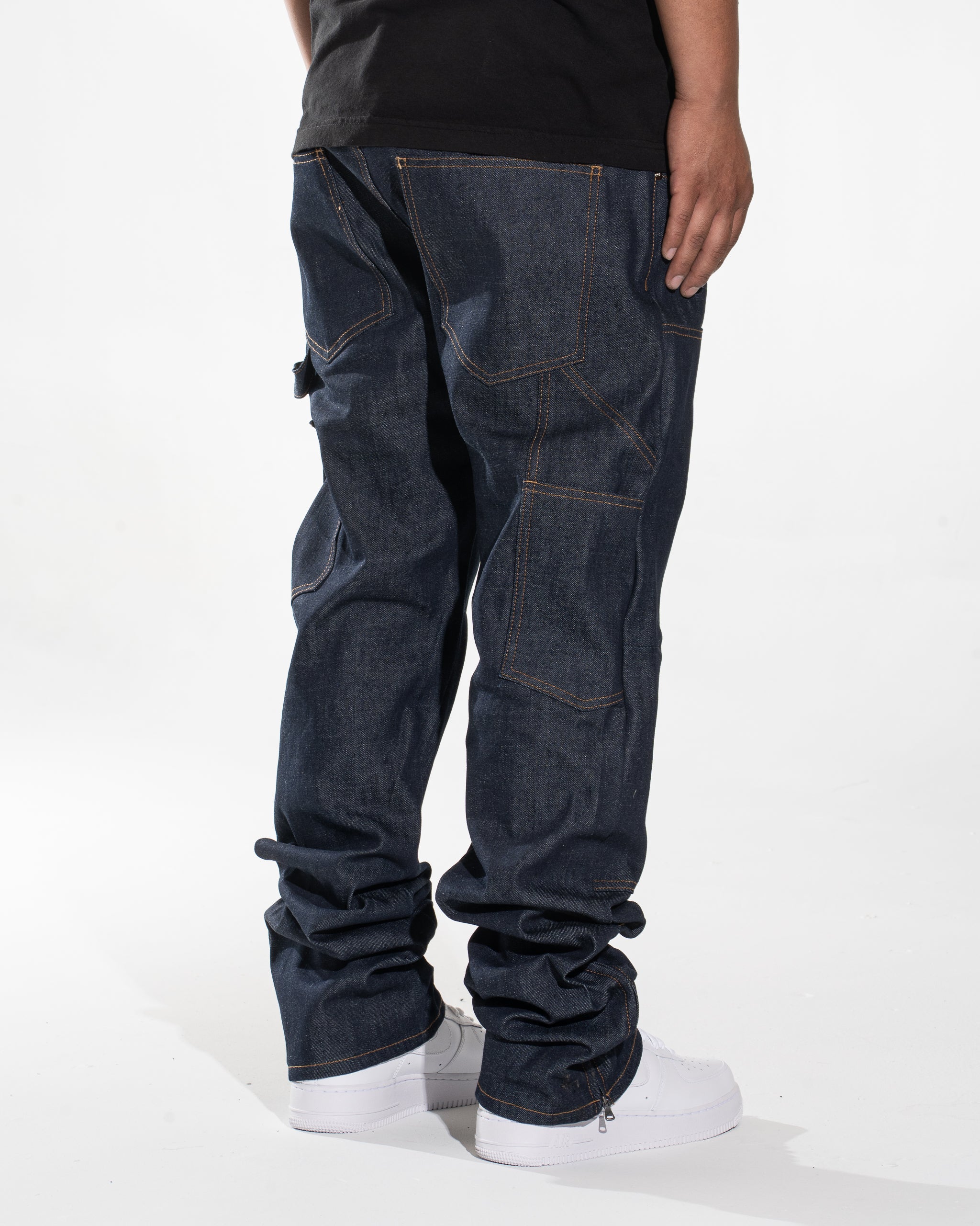 Mint Crew Carpenter Denim Raw Indigo MADE IN USA – Mint Crew Jeans