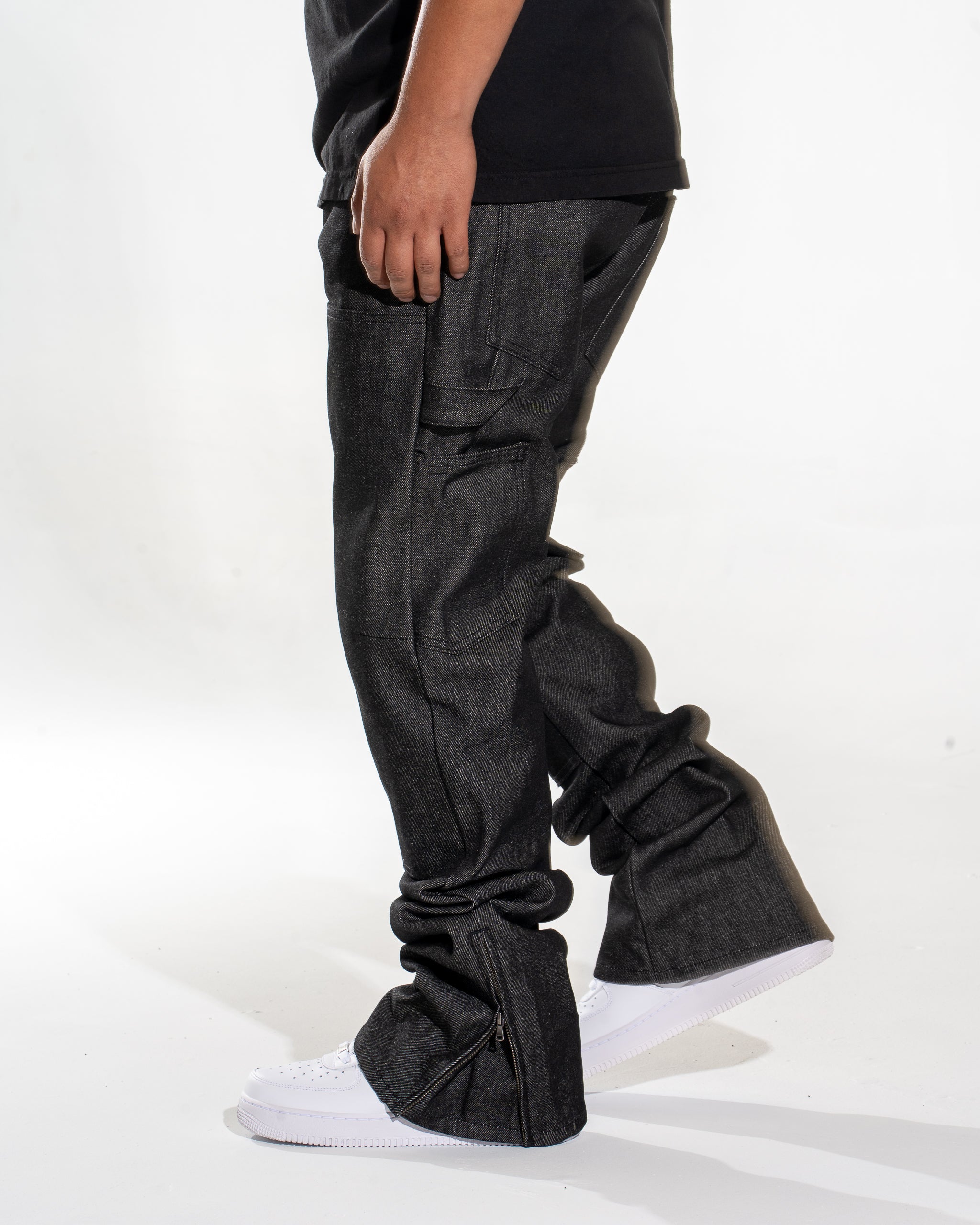 Mint Crew Carpenter Denim Raw Black MADE IN USA – Mint Crew Jeans