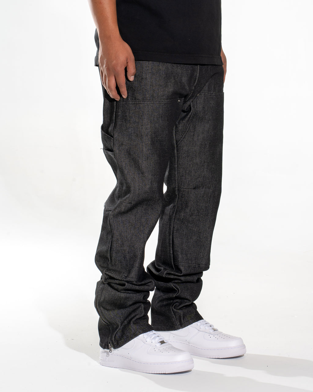 Mint Crew Carpenter Denim Raw Black MADE IN USA