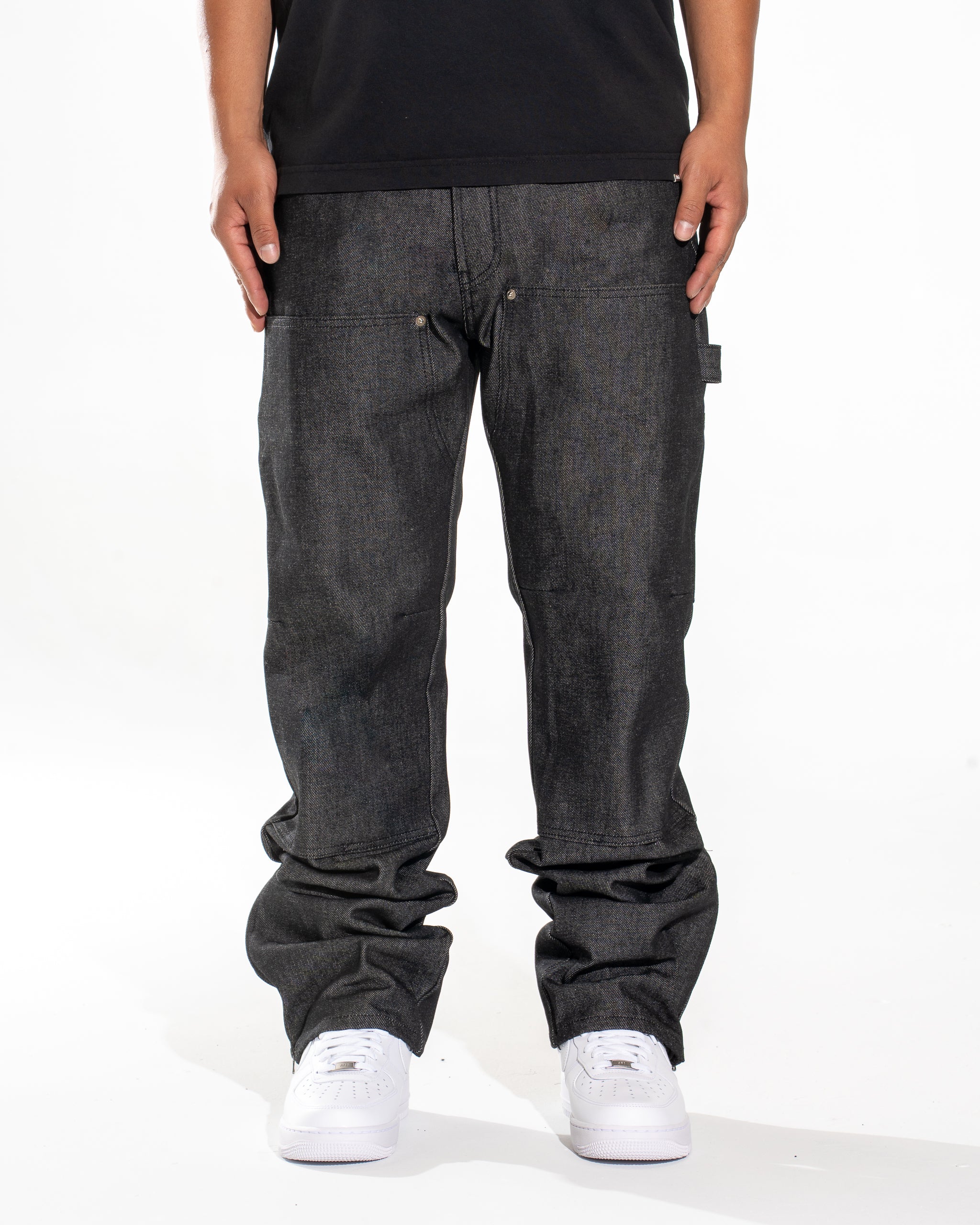 Mint Crew Carpenter Denim Raw Black MADE IN USA – Mint Crew Jeans