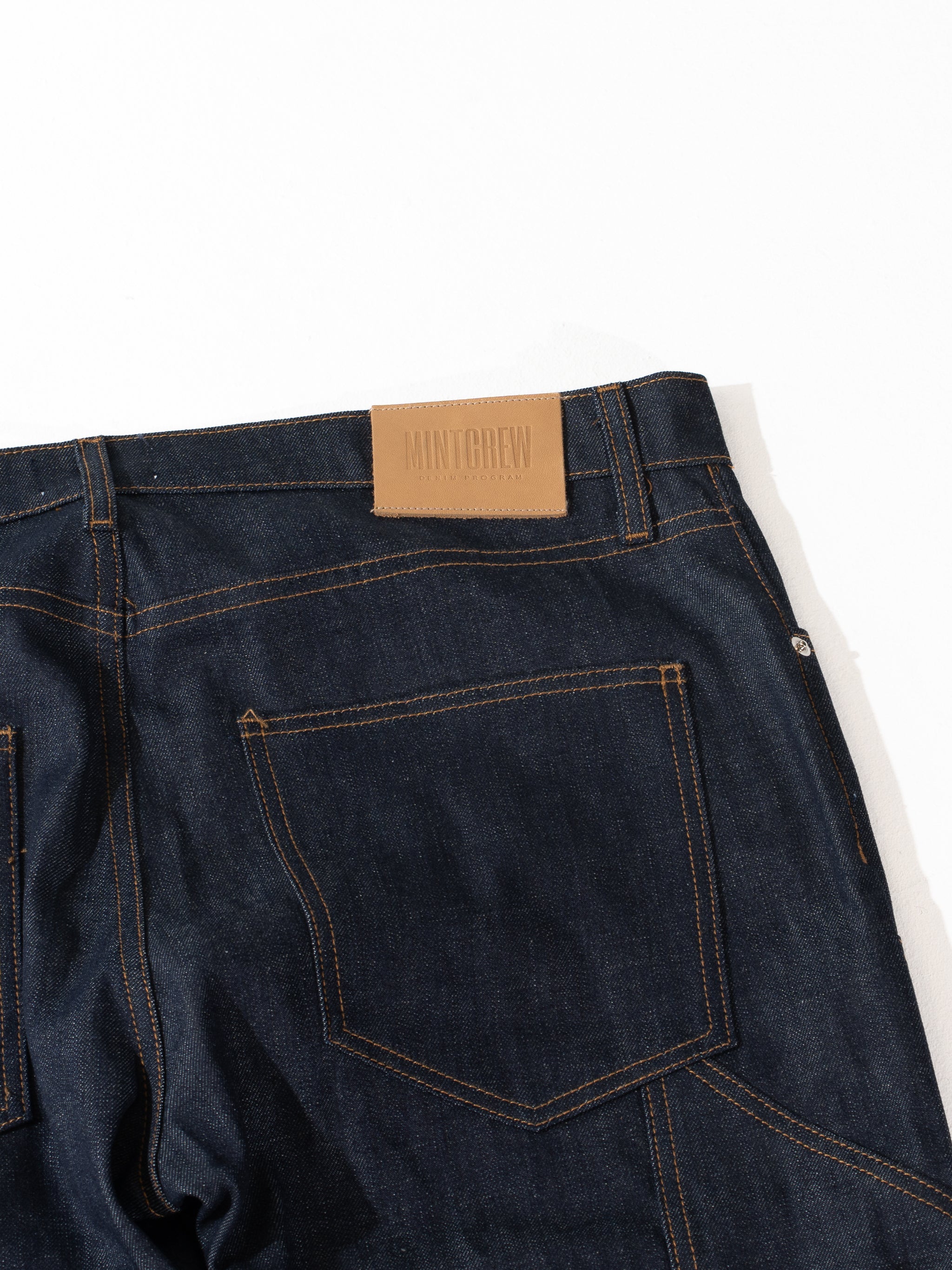Mint Crew Carpenter Denim Raw Indigo MADE IN USA – Mint Crew Jeans