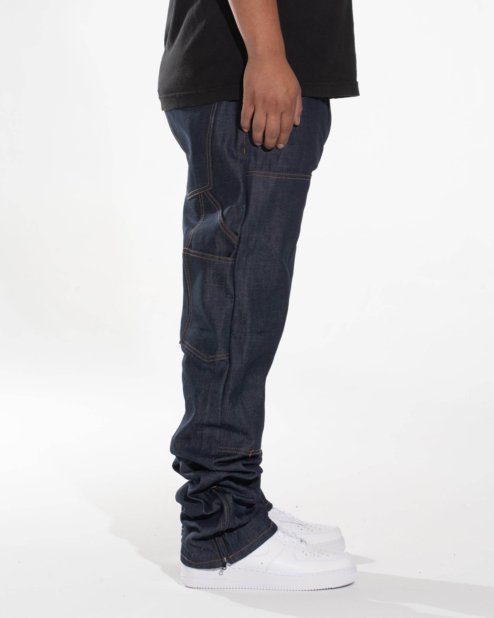 Mint Crew Carpenter Denim Raw Indigo MADE IN USA – Mint Crew Jeans