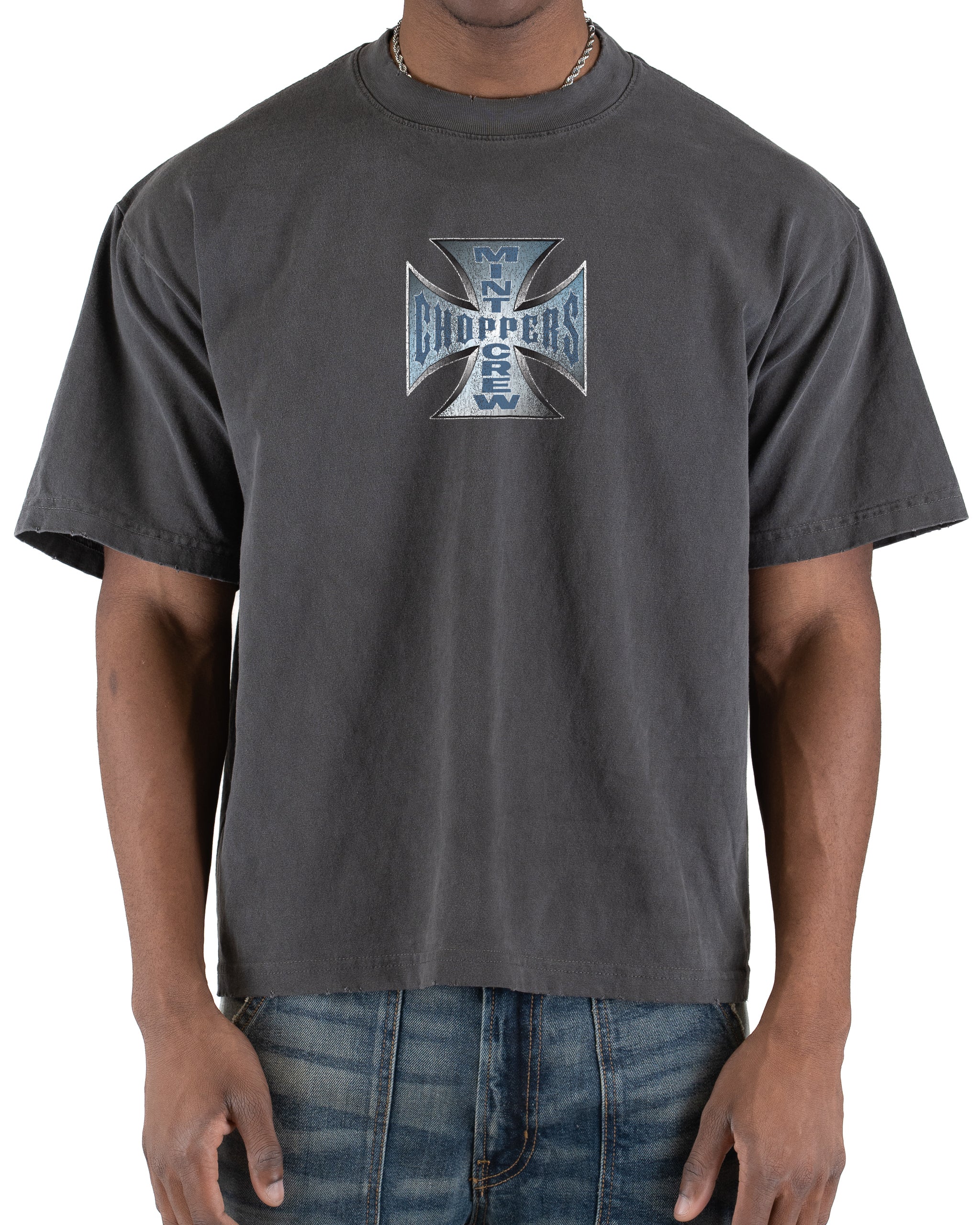 Mint Coast Choppers Vintage Grey Tee