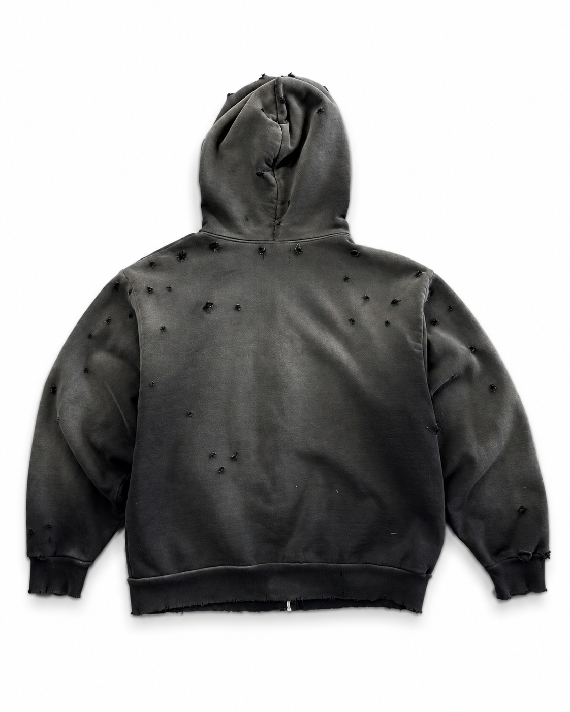 MintCrew Distressed Zip Hoodie
