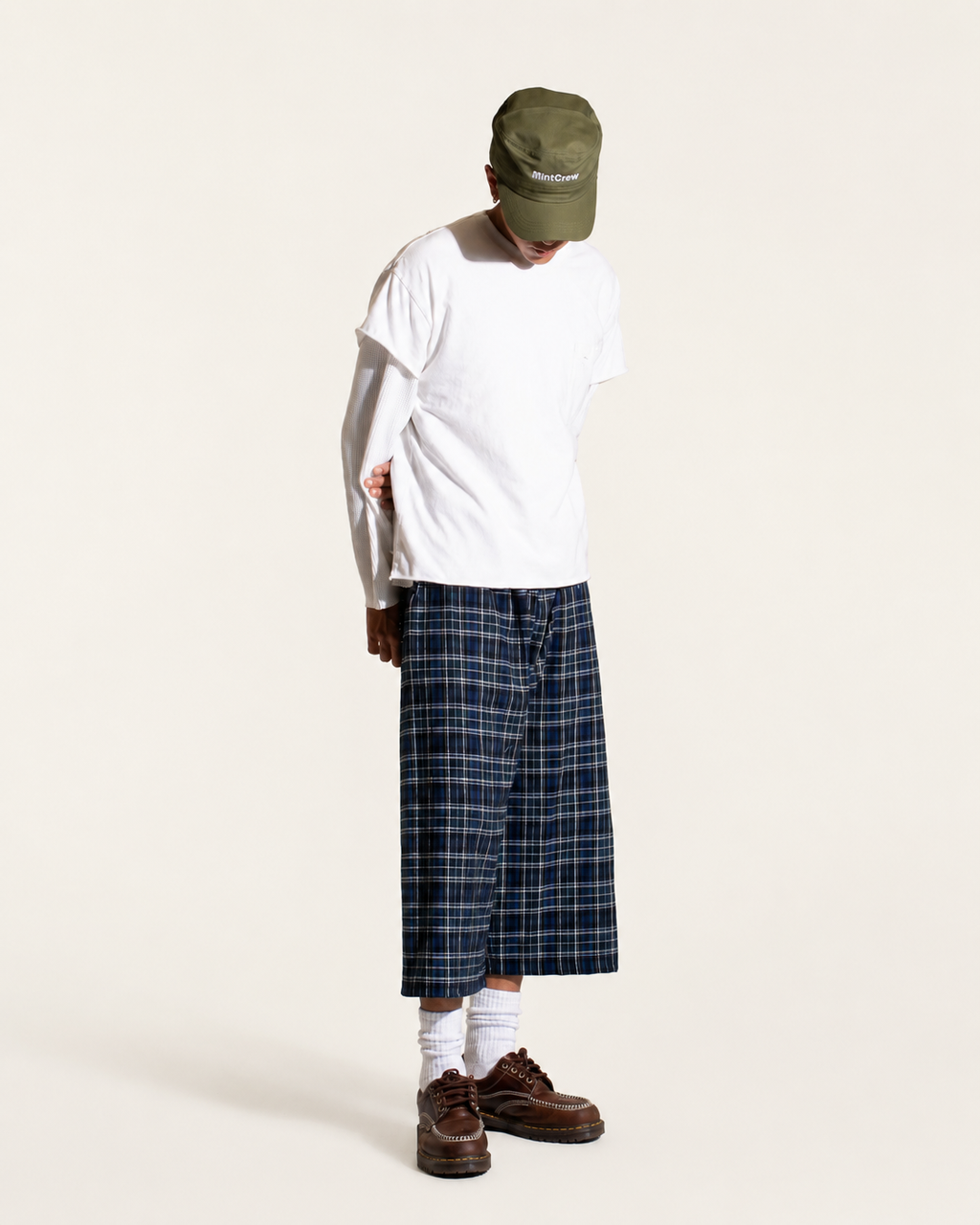 Mint Crew 3/4 Capri Easy Pants (Flannel)