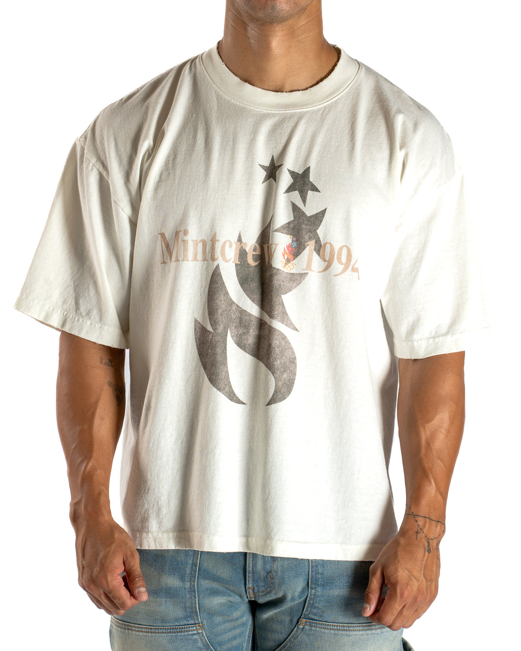 1994 Mint Crew Tee White