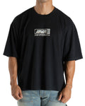 Liquid Metal Mint Crew Black Tee