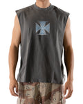 Mint Coast Choppers Vintage Grey Tee (Cutoff tee)