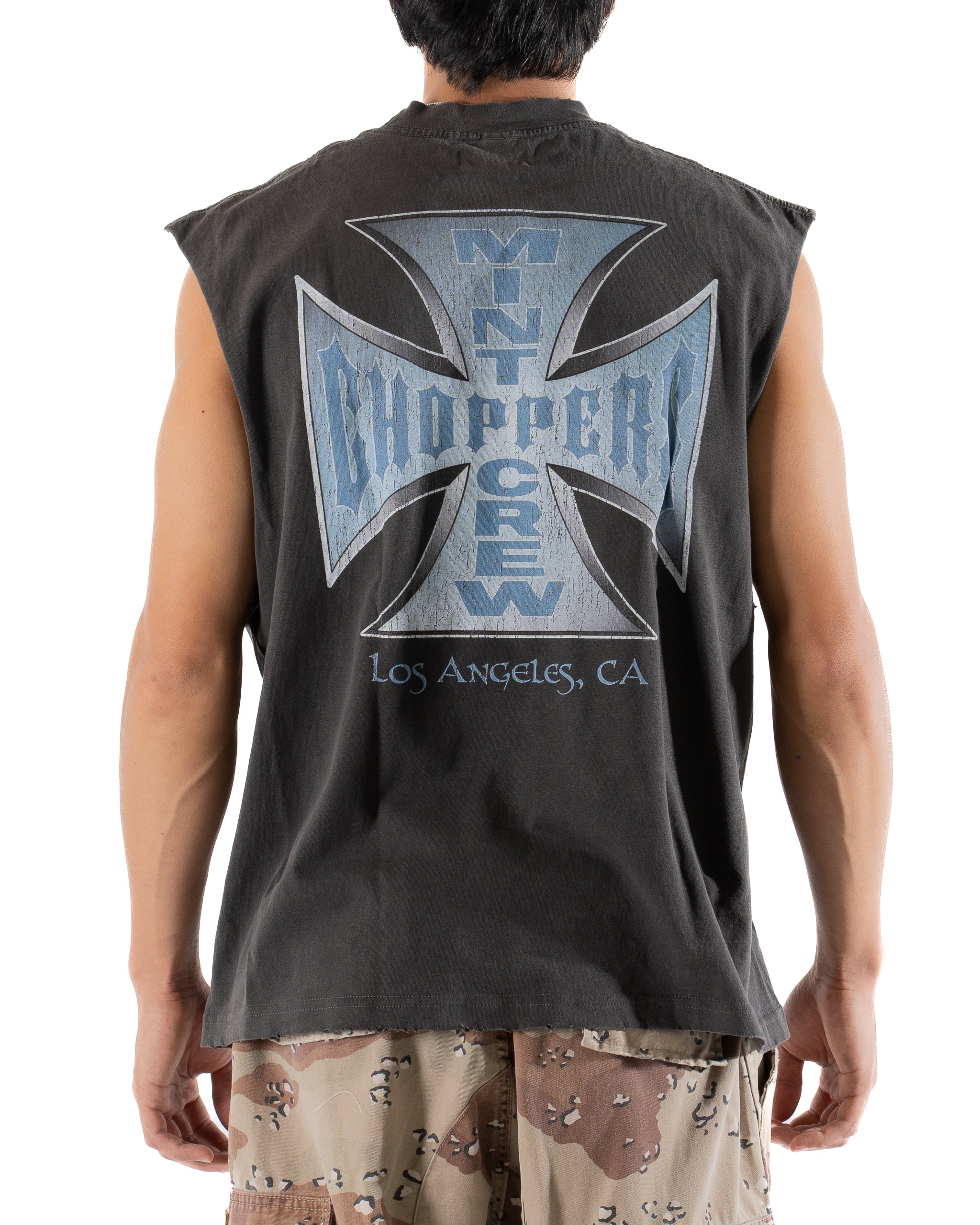 Mint Coast Choppers Vintage Grey Tee (Cutoff tee)
