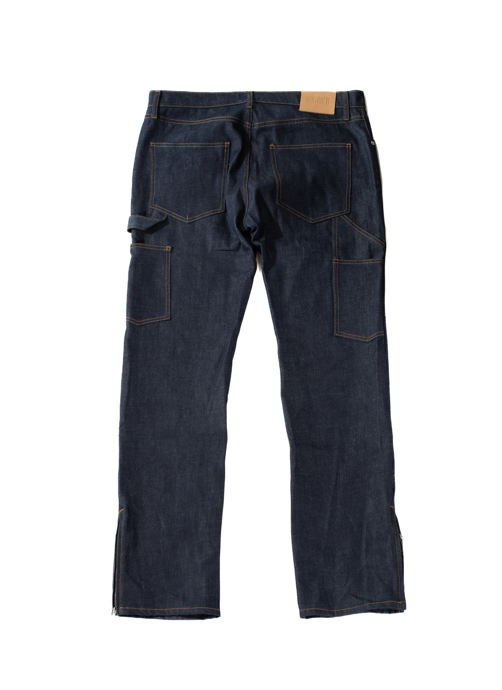 Mint Crew Carpenter Denim Raw Indigo MADE IN USA