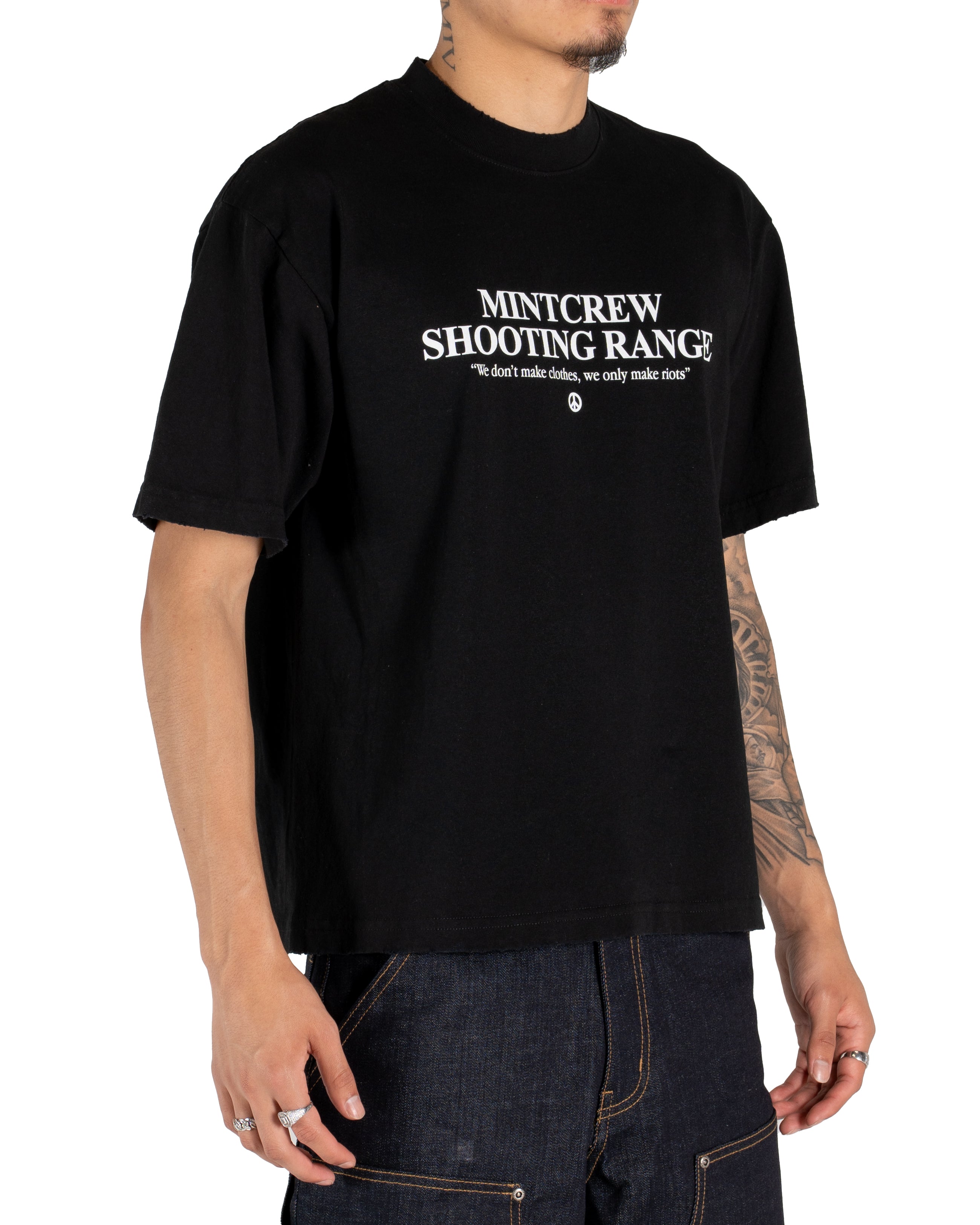 Mint Crew Range Black Tee
